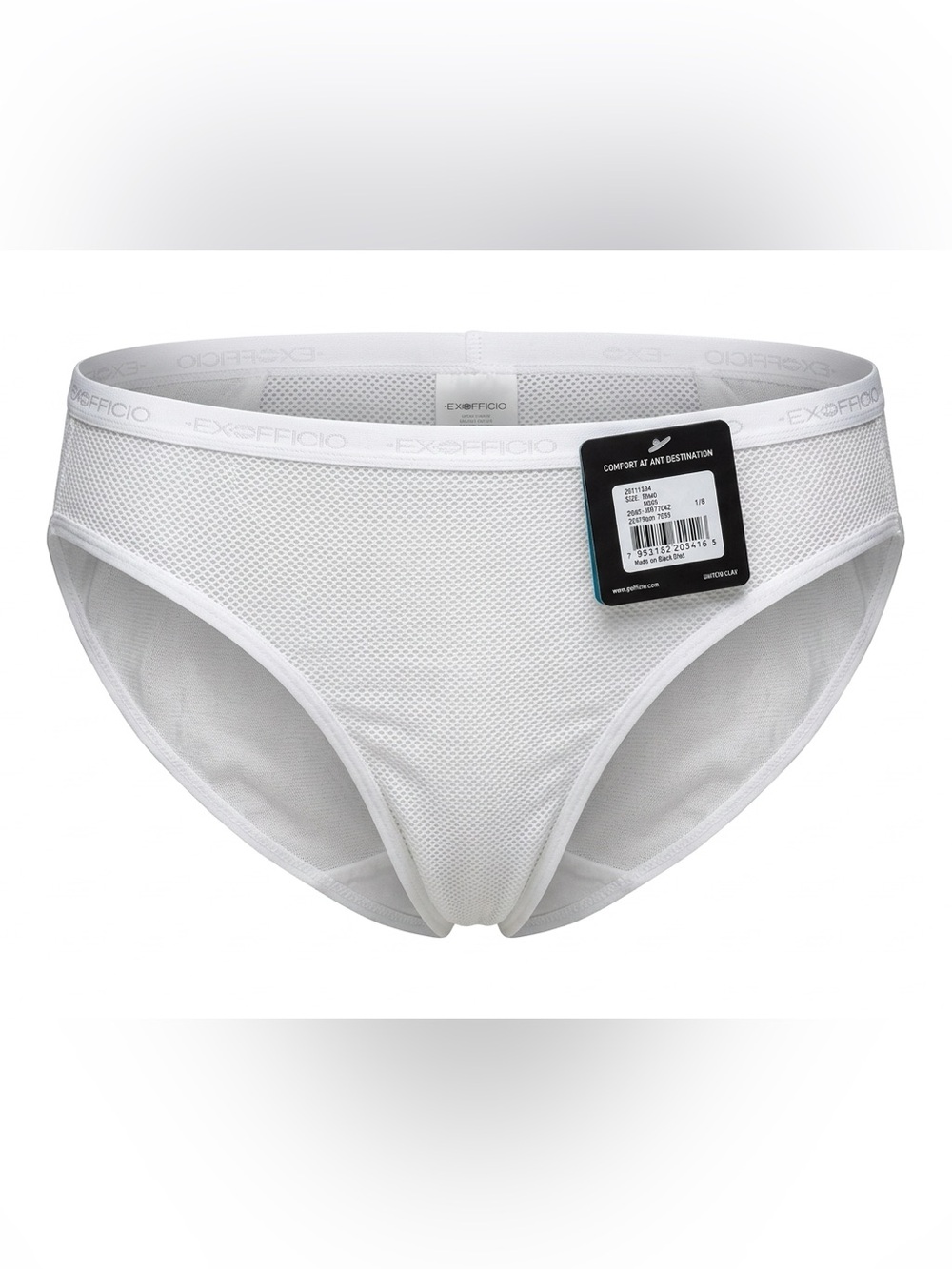Exofficio Women’s White Give-N-Go Bikini  Briefs - Size Medium
